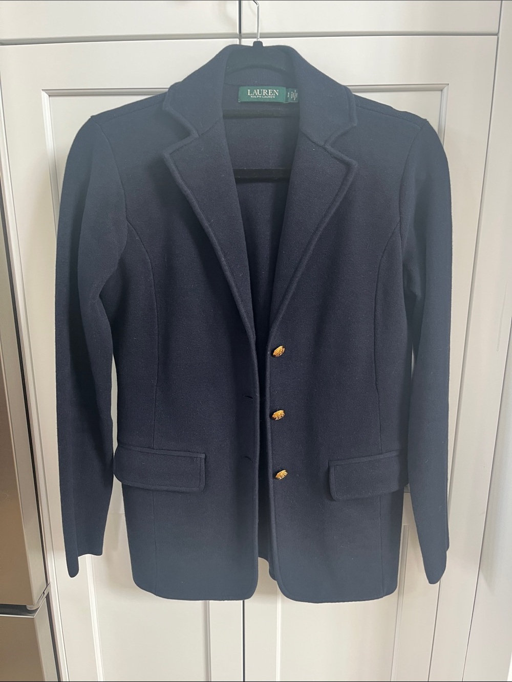 Lauren Ralph Lauren stretch knit navy blazer